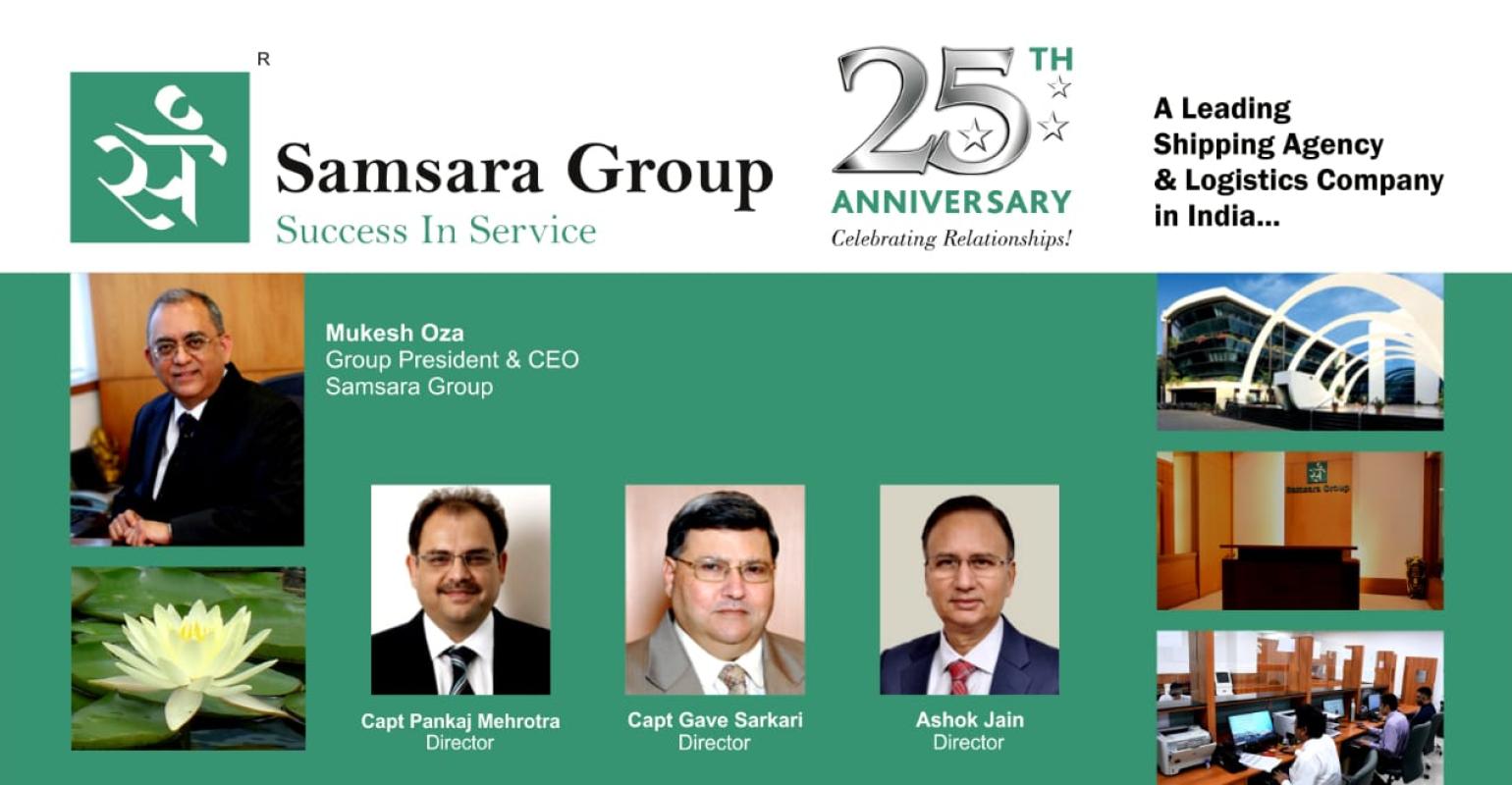 Samsara Group 25th anniversary Seatrade Maritime